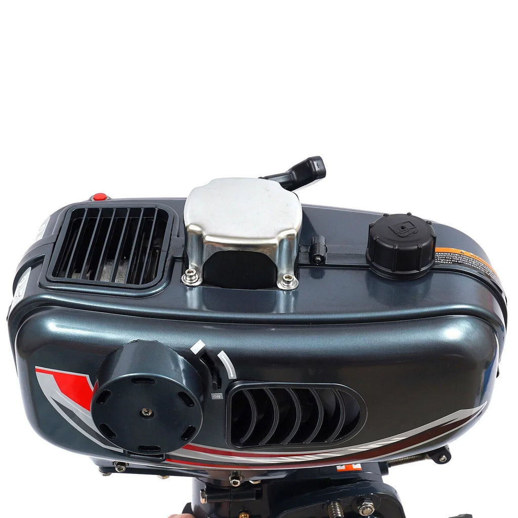 2-Stroke 3.5HP Outboard Motor Fishing Boat Petrol Engine CDI System 10 Km / H