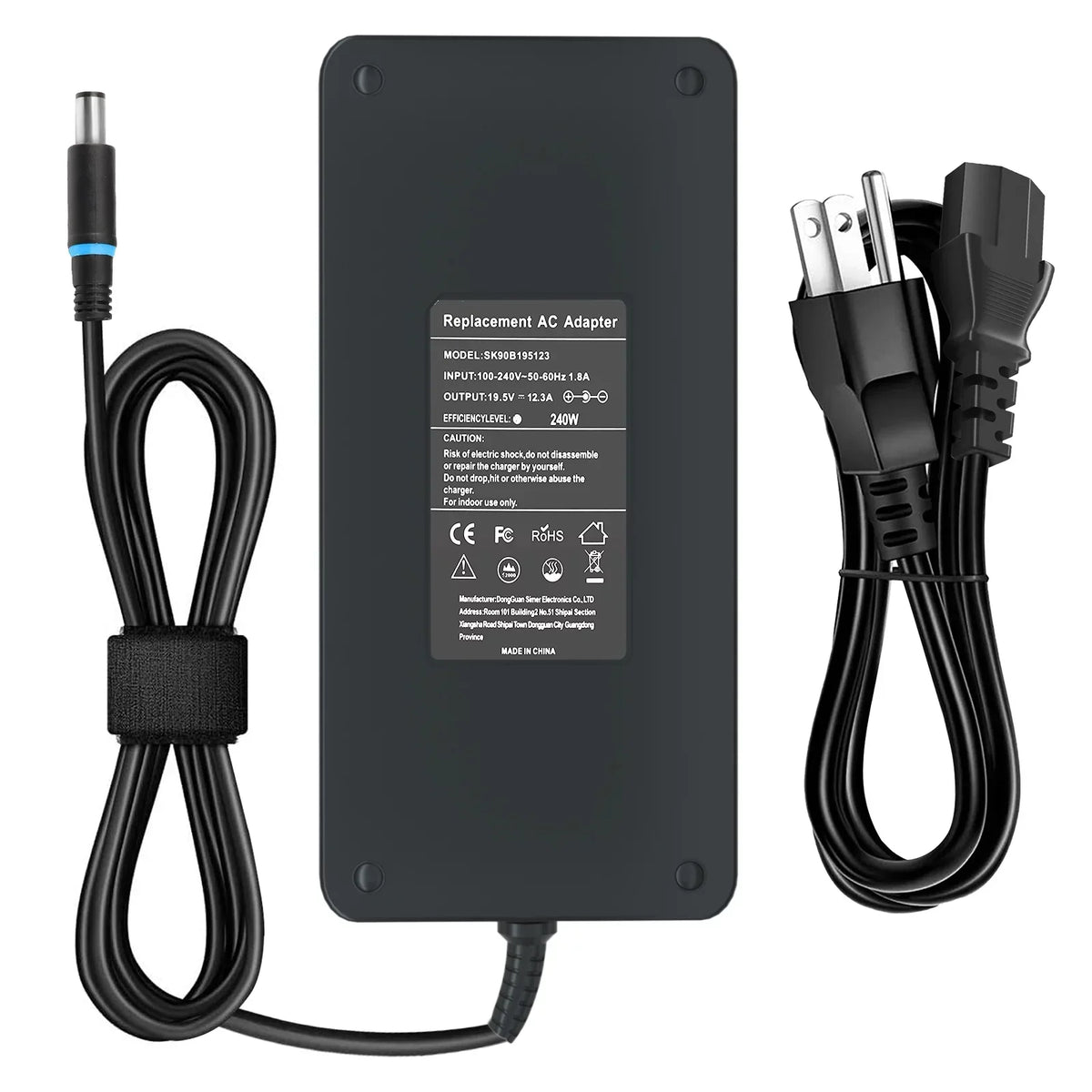 240W 180W Dell AC Adapter Laptop Charger Fit for Dell Alienware 15 17 R1 R2 R3 R4 R5 M15 M17 M11X M14X M17X G3 G5 G7 Precision 7710 7540 M6400 M6500 M6700 M6800 M4300 Power Supply Cord