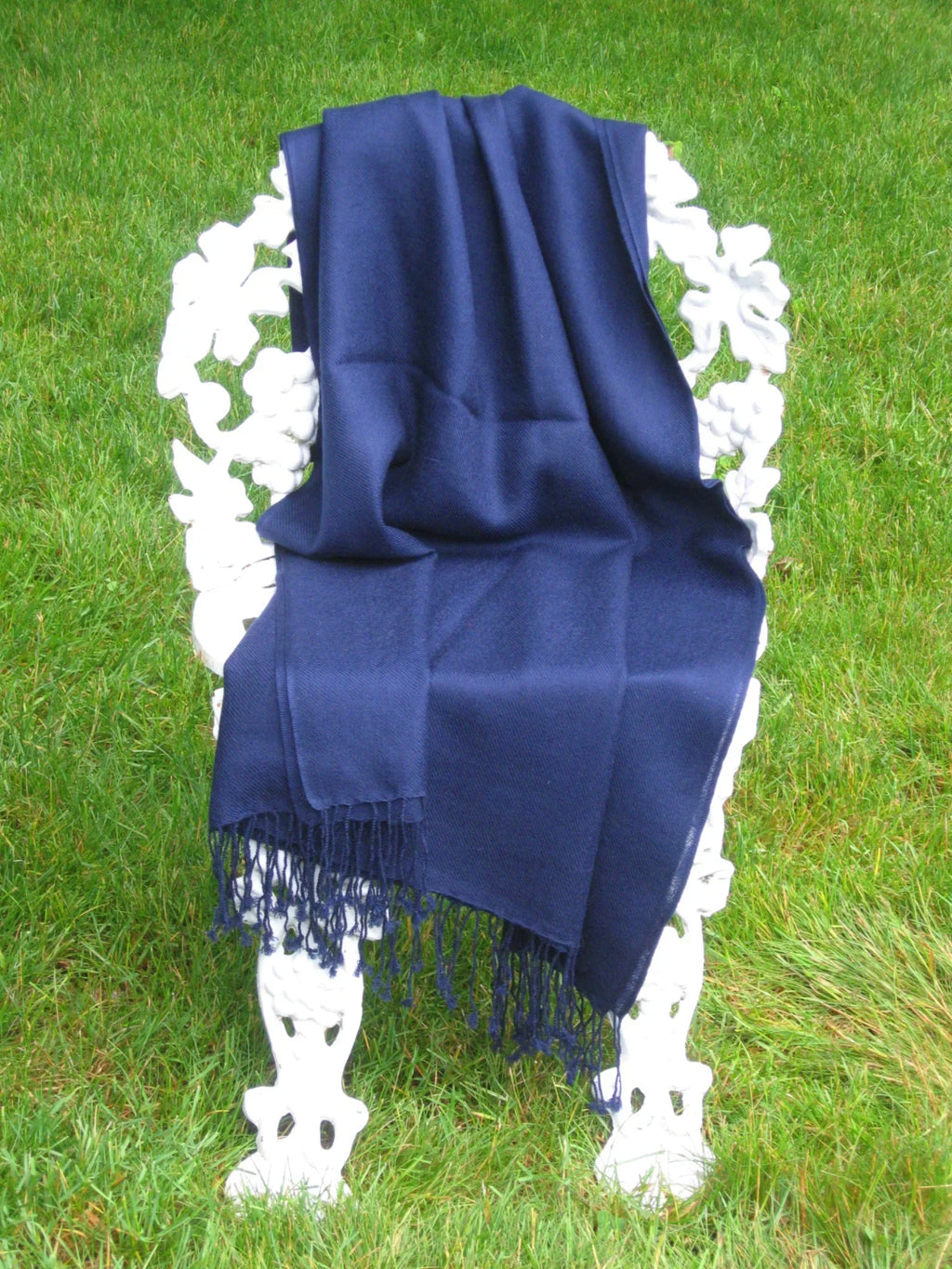 Scarf/Scarves/Shawl/Shawls/Stole/Wrap/Pashmina Scarf/Pashmina Shawl/Cashmere/Cashmere Scarf/Wool/Silk (Inky Navy)
