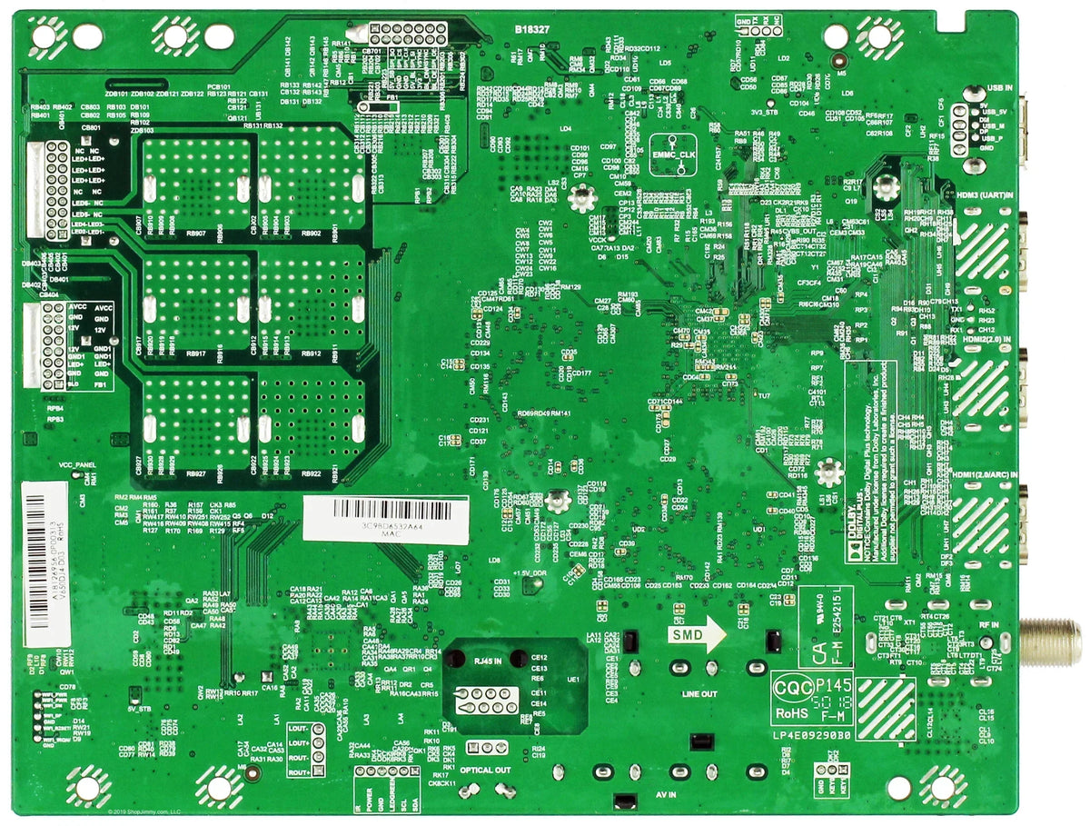 Vizio 6M03A0000S00J Main Board for V655-G9 (LINIYBKV Serial)