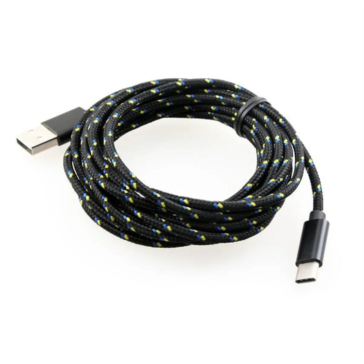Rugged Durable Canvas Case Holster Metal Belt Clip w Black Durable Braided 10ft Long Type-C Cable Rapid Charger Sync USB Wire Y4P for Nokia 3.1 Plus - OnePlus 5T, 6, 6T, 7 Pro - Razer Phone 2