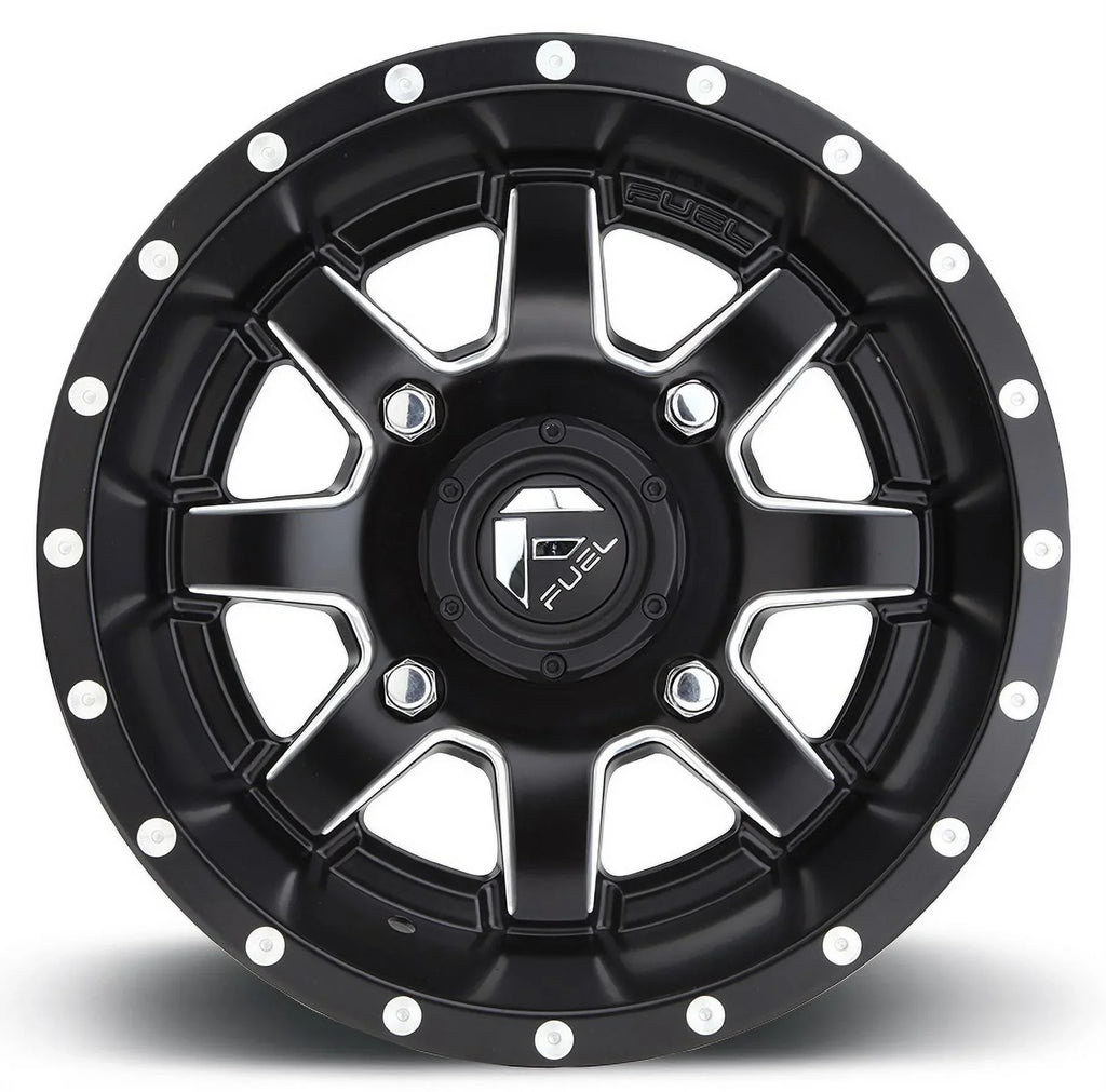 Fuel Maverick 15" Wheels Black 30" Warrior XT Sticky Tires Kawasaki Teryx Mule