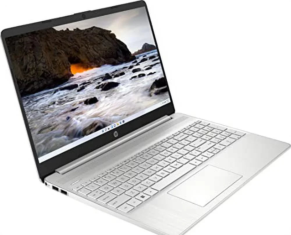 HP 2023 Newest Laptop, 15.6" Touchscreen Display, Intel Core i3-1115G4 Processor, 32GB RAM, 1TB SSD, Intel Iris Xe Graphics, Wi-Fi, Bluetooth, Webcam, Windows 11 Home in S Mode, Natural Silver