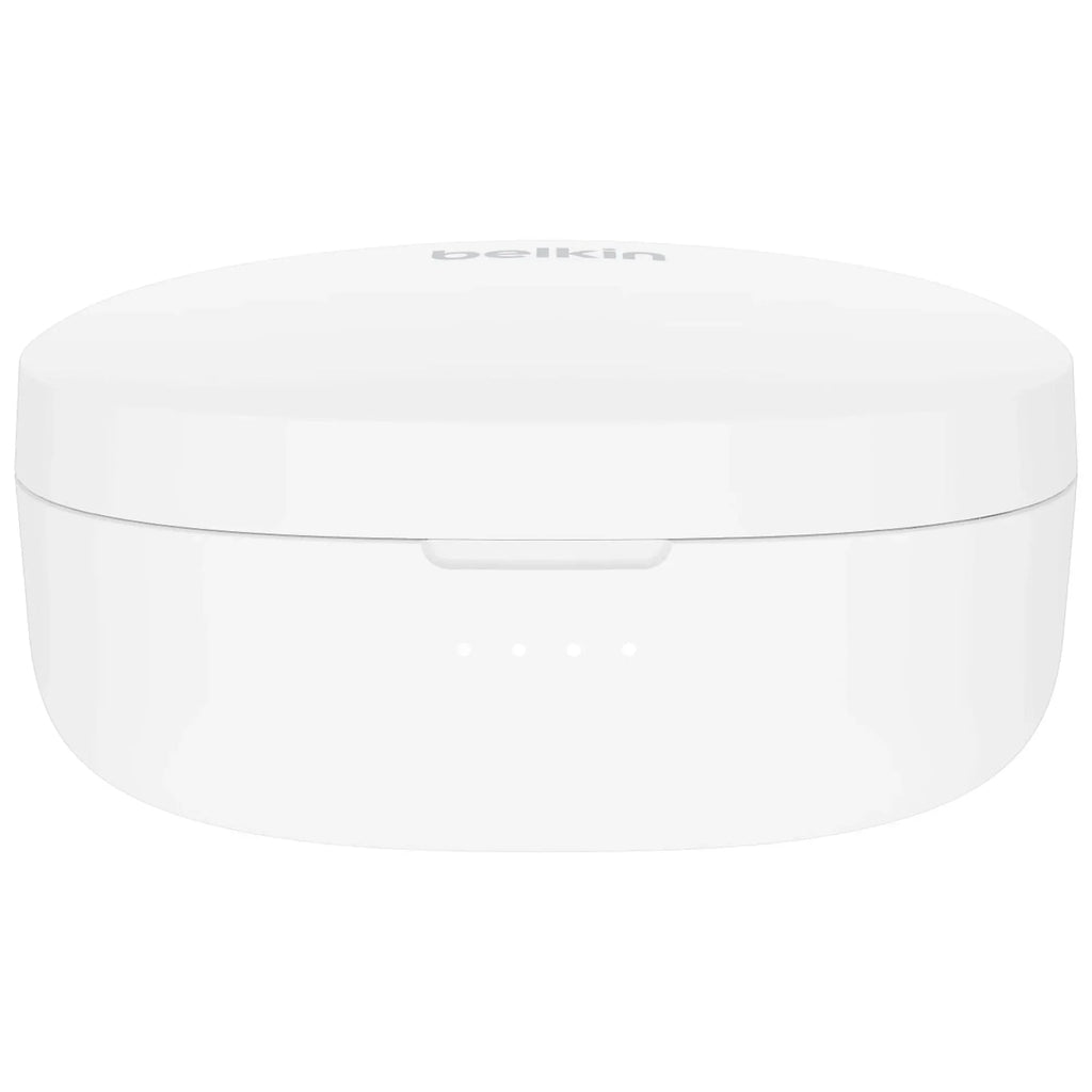 Belkin SoundForm™ Bolt, True Wireless Earbuds, Wireless Charging, IPX5 Sweat and Water Resistant, USB-C, Up to 28 Hours of Battery Life, iPhone, Galaxy, Pixel and More - White