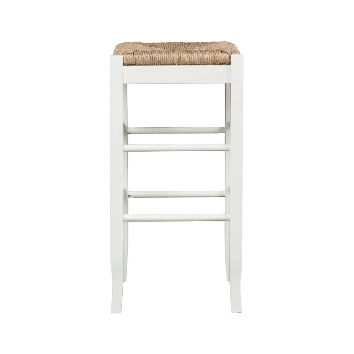 29" SQ Rush Stool, White