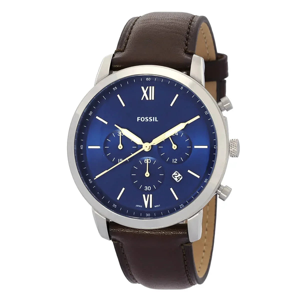 Fossil Neutra Chronograph Quartz Blue Dial Men's Watch and Bracelet Box Set FS6018SET
