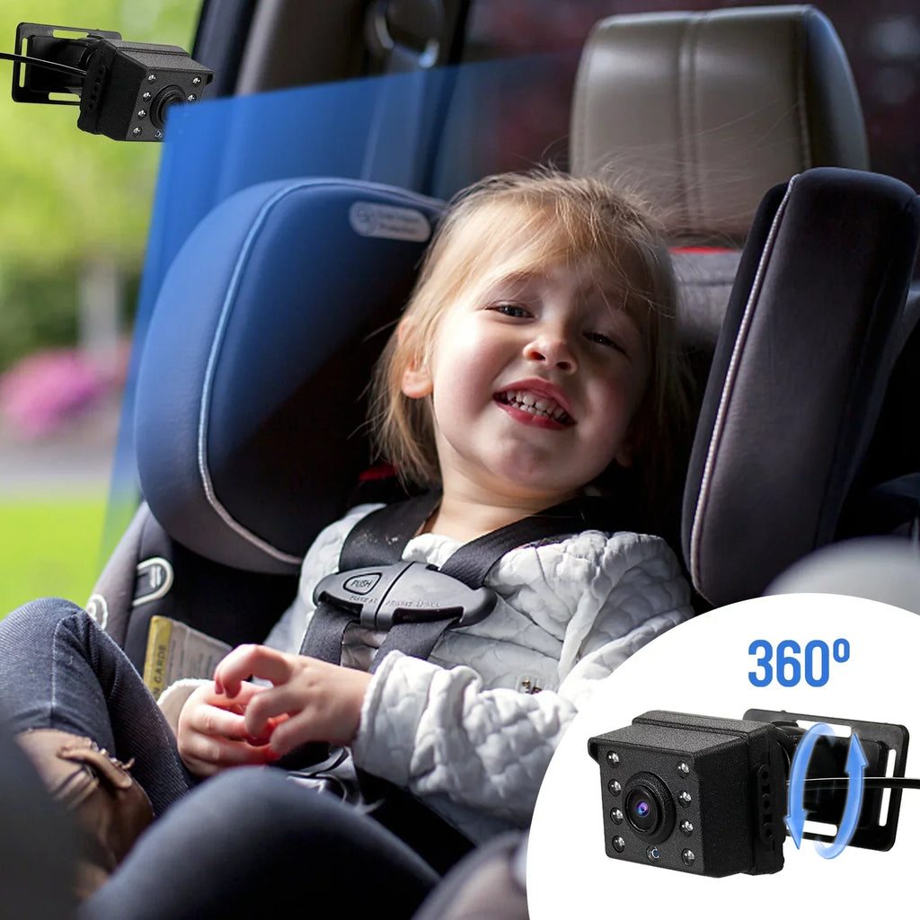 Baby Car Mirror - 1080P Baby Monitor Camera with 4.3’’ IPS Screen, Night Vision, Adjustable Wide View Angle for Infants, Kids, and Pets