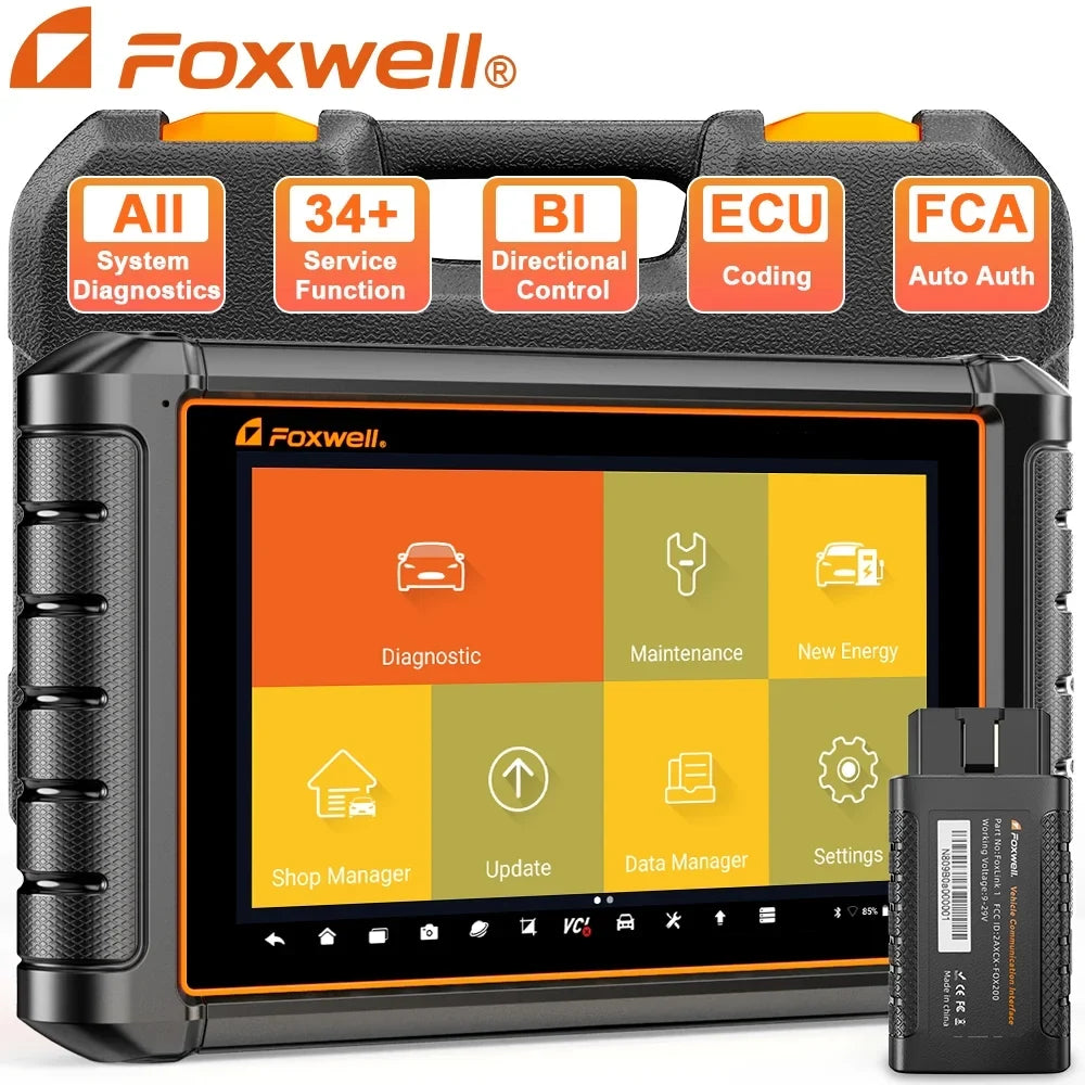 FOXWELL Scanner NT909  Bidirectional Control OBD2 Scanner Code Reader ECU Coding Key TPMS Programmer Diagnostic Scan Tool