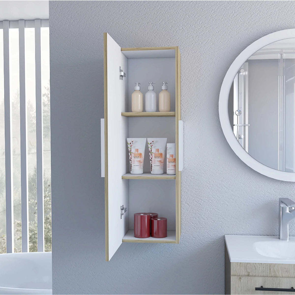 Elegant 3-Shelf Medicine Cabinet | Organize with Style