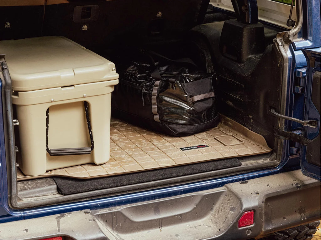 WeatherTech Cargo Trunk Liner with Bumper Protector compatible with 2011-2017 Honda Odyssey - Behind 2nd Row Seating With Bumper Protector, Black