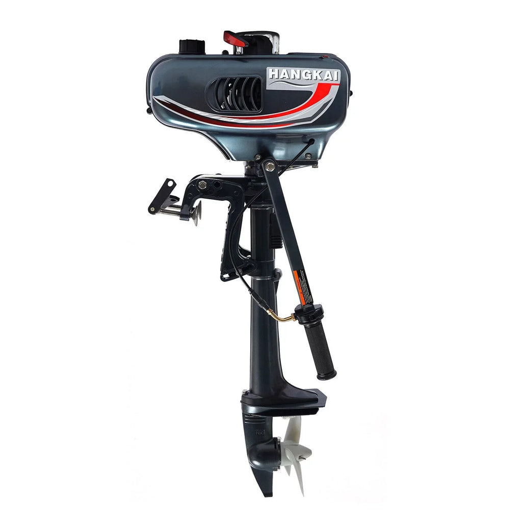 2-Stroke 3.5HP Outboard Motor Fishing Boat Petrol Engine CDI System 10 Km / H