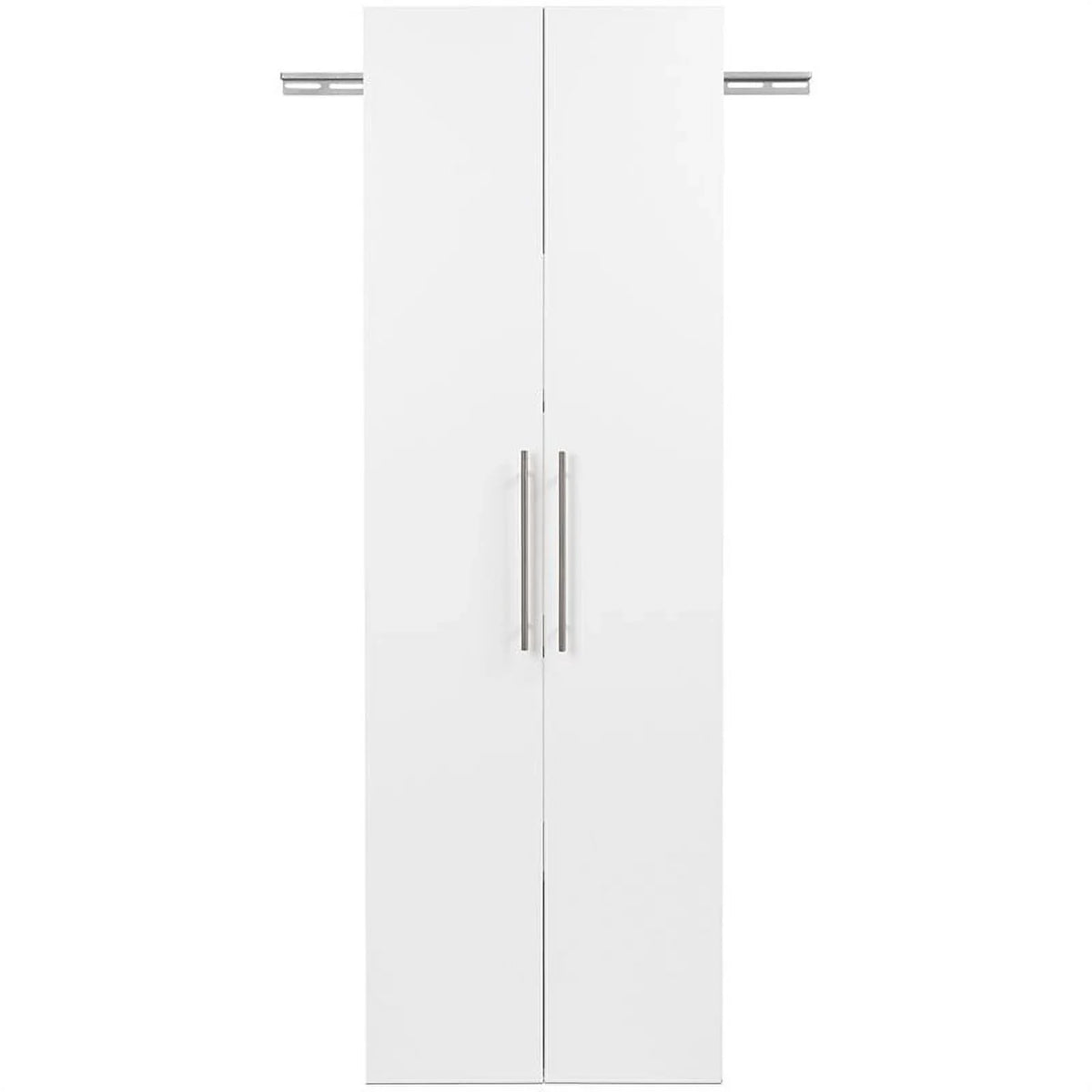 Pemberly Row 3 Piece 72" Large Wall Mounted Garage Cabinet Set in White