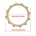 For Kawasaki VN400 Vulcan Classic Drifter/ ZR400 Zephyr X/ ZR400 ZRX400 ZRX400-II ZZ-R400/ EN450  454 LTD/ EN500 Vulcan 500 LTD/  Motorcycle Clutch Friction Plates 7 PCS Paper Based Kits