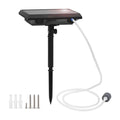 Htovila 5.5V 1.5W Solar Air Pump Fish  Oxygenator with Aquarium & Air Bubble Stone Pond Pump Aerator Rechargeable for Fishing Fish Tranportation Small Ponds Pools Circulation Garden Landscap
