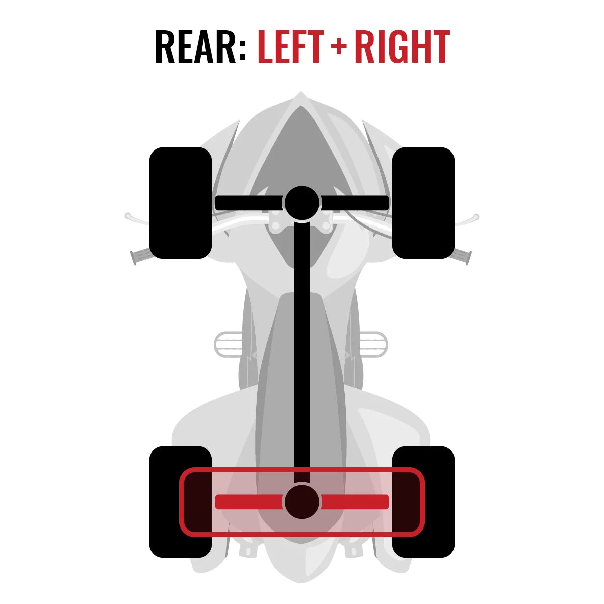 2 pc Sixity XT Rear Left Right Axle compatible with Can-Am Commander 1000 2015 - STD DPS XT XT-P 4X4