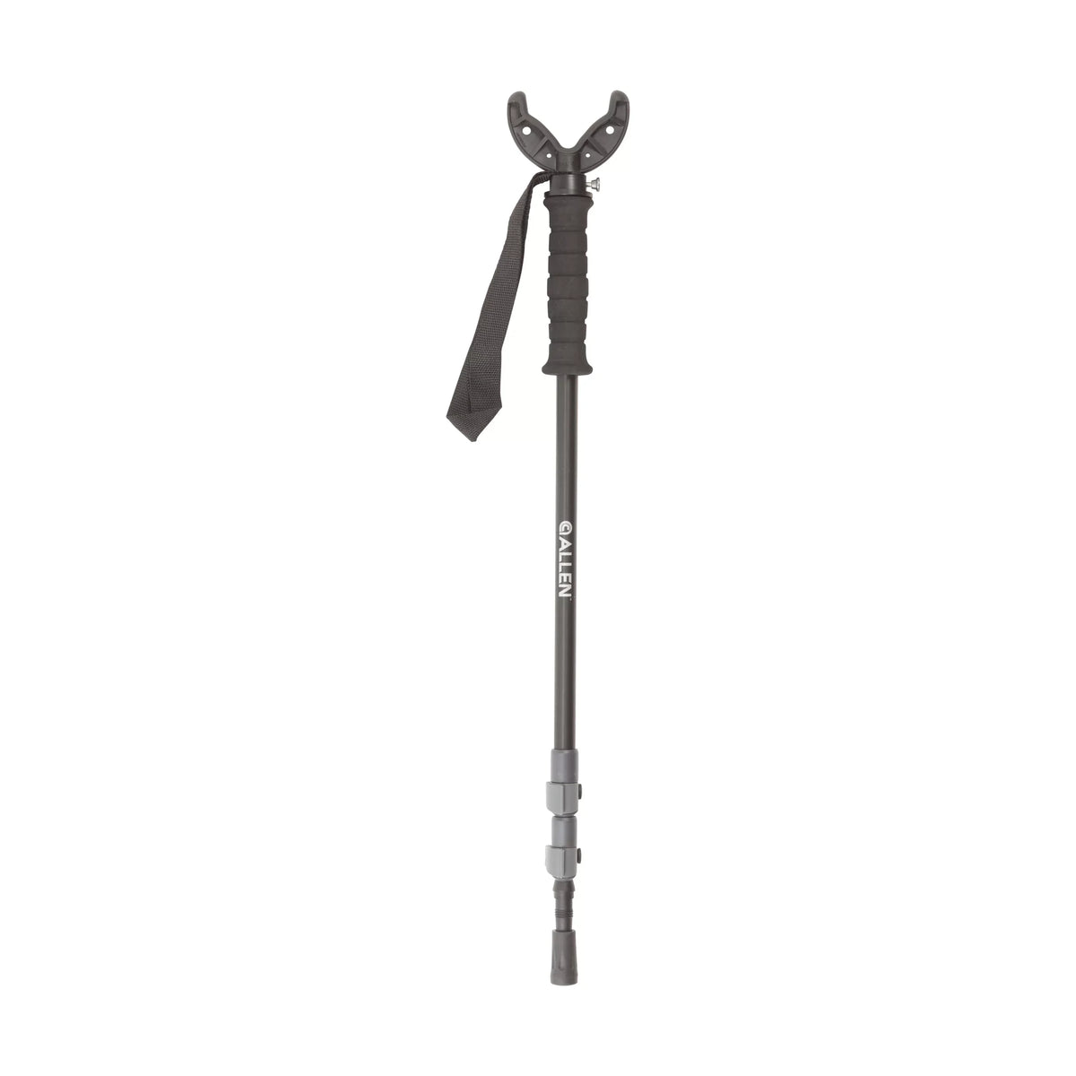 Allen Company Backcountry Hunting Monopod Shooting Stick, Adjusts 55" to 62" Tall, Black, Aluminum, 1 ct
