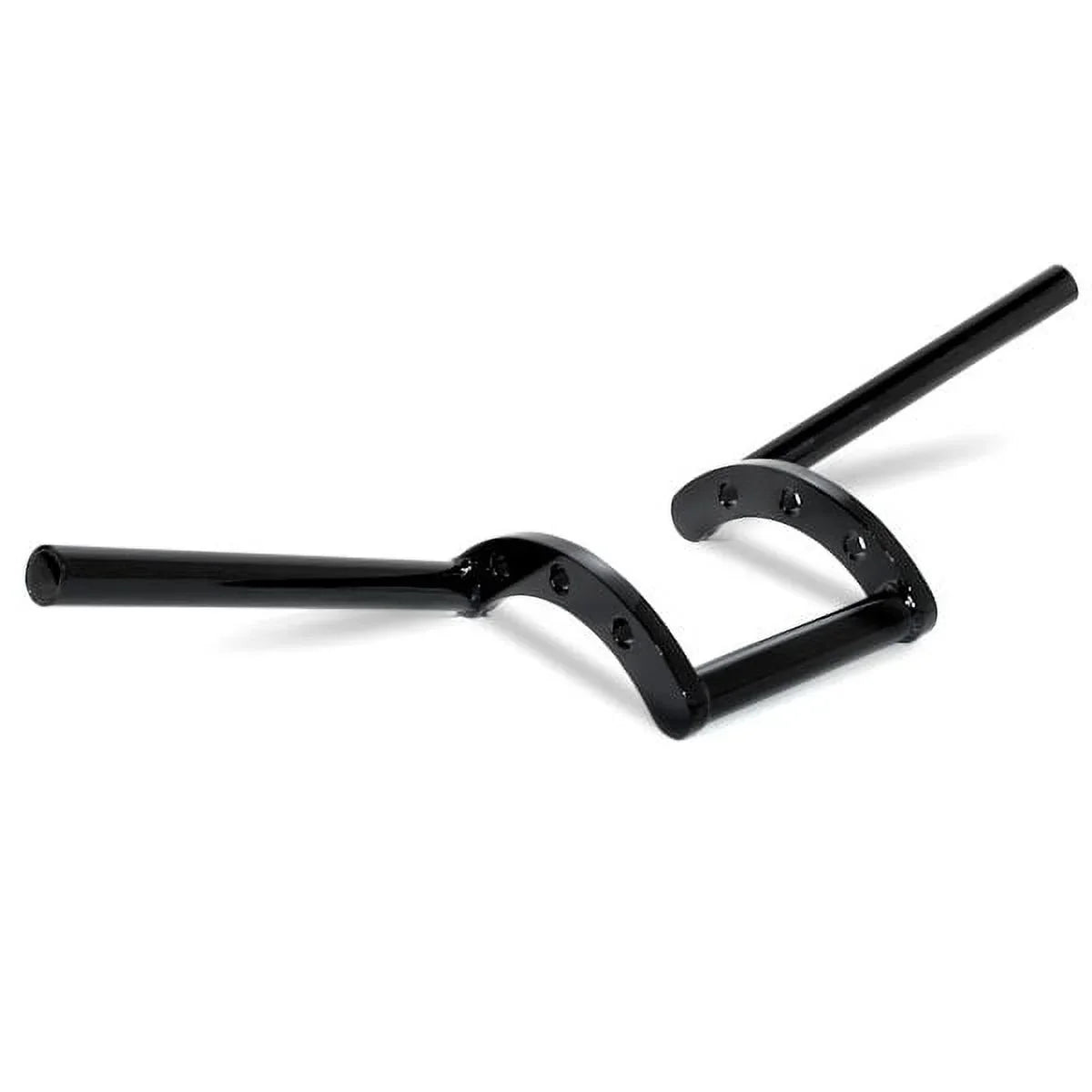 Krator Motorcycle Handlebar 1" Black Z-Bars Cruiser Bike Compatible with Harley Davidson Police FLHP