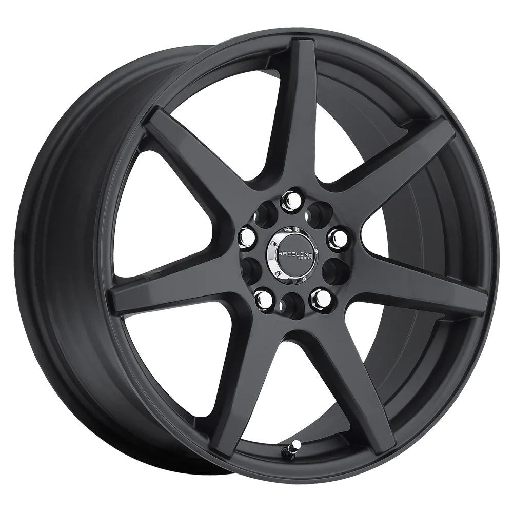 Raceline 131B-EVO 18" Cast Aluminum Wheel, EVO BLACK 18X7.5 5X112/5X120 +42mm Fits select: 2010-2017 CHEVROLET EQUINOX LT, 2015 CHEVROLET MALIBU 1LT