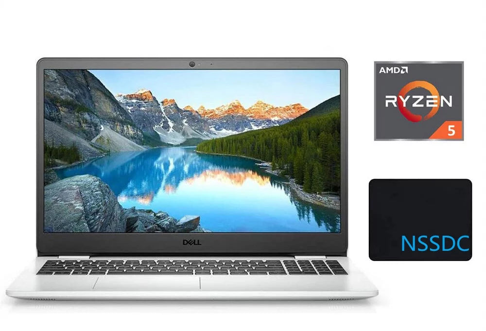 2021 Dell Inspiron 15 3505 15.6" FHD Laptop, AMD Ryzen 5-3450U Processor, 16GB RAM, 512GB PCIe SSD, AMD Radeon Vega 8 Graphics, Webcam, HDMI, Bluetooth, Windows 10, White, with NSSDC Mousepad