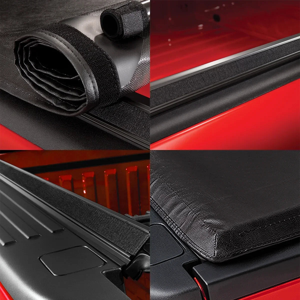 DNA Motoring TTC-RU-045 For 2005 to 2021 Nissan Frontier 5 Ft Short Bed Fleetside Vinyl Roll -Up Soft Tonneau Cover