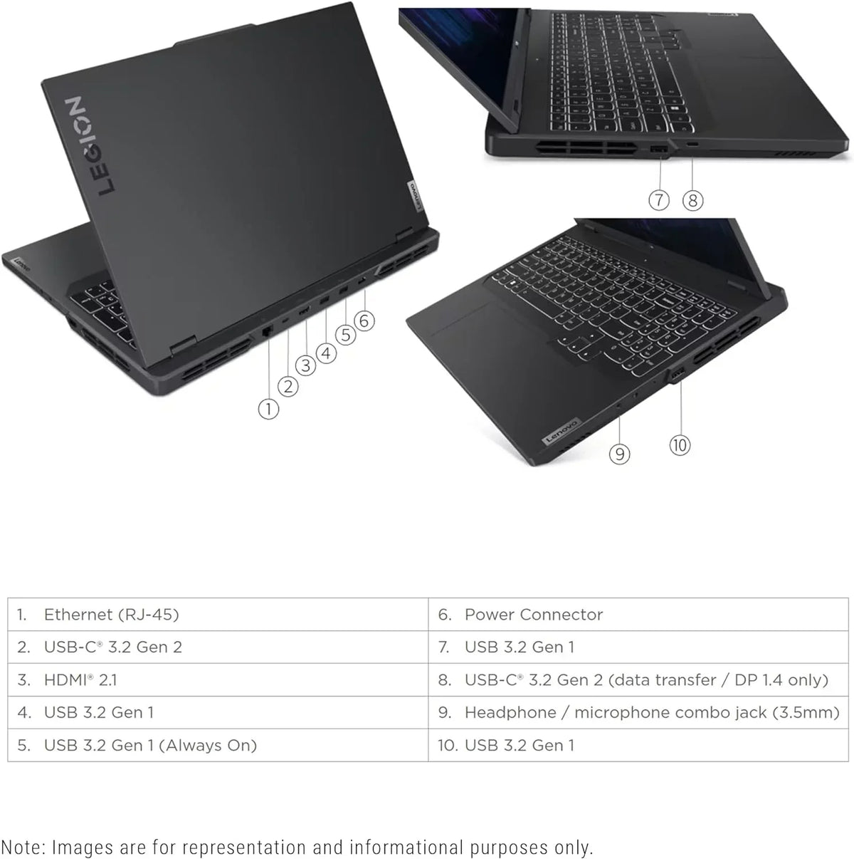 Lenovo Legion Pro 5i Gaming Laptop, 13th Gen Intel Core i7-13700HX, 64 GB DDR5 Ram, 1 TB PCIe SSD, 16" WQXGA(2560x1600), Nvidia Geforce RTX 4060, Windows 11 Home