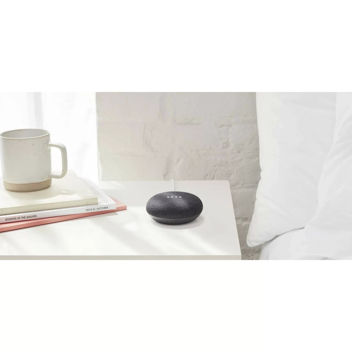 Google Home Mini Bluetooth Smart Speaker, Google Assistant Supported, Charcoal Black