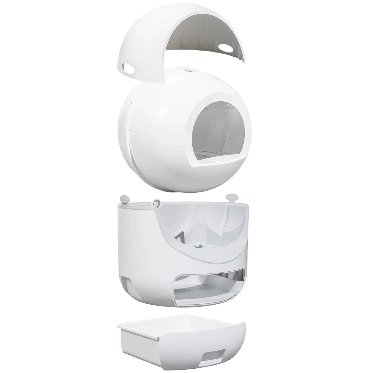 Smart Automatic Cat Litter Box, Self Cleaning Litter Box, App Control, Litter Robot Support 5G & 2.4G WiFi for Multiple Cats