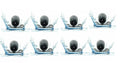 8x New Waterproof Night Vision HD Wide Angle Mini Car Rear View Backup Camera Bundle