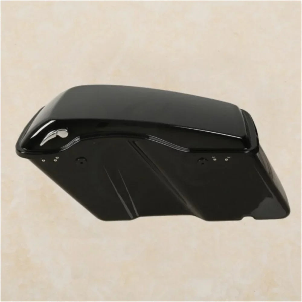Vivid Black Hard Saddle Bags w/ Black Latch For 1994-2013 Harley-Davidson
