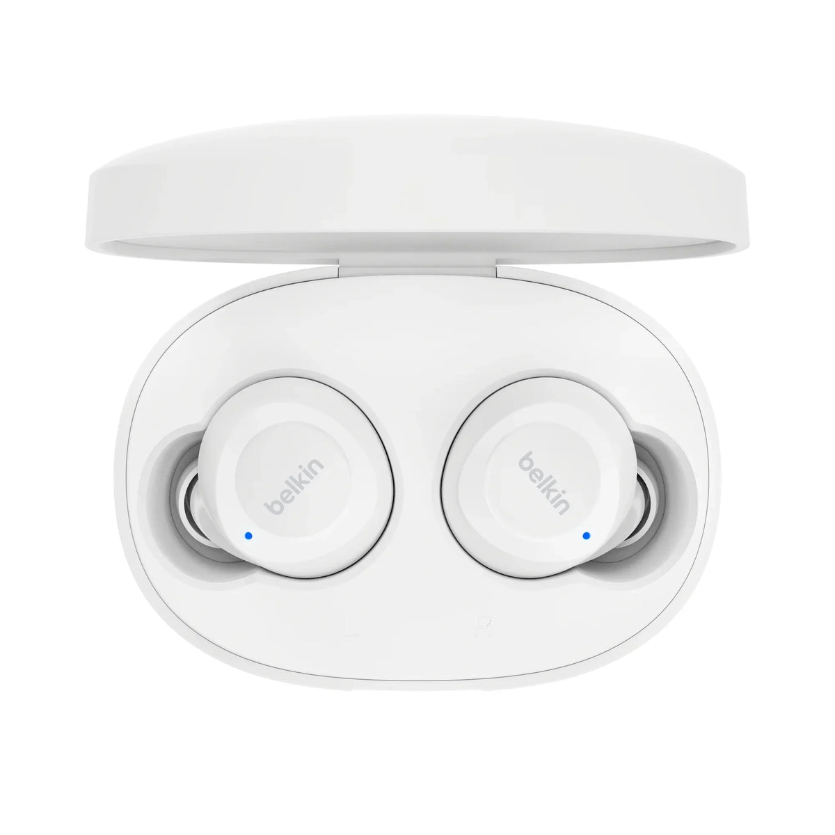 Belkin SoundForm™ Bolt, True Wireless Earbuds, Wireless Charging, IPX5 Sweat and Water Resistant, USB-C, Up to 28 Hours of Battery Life, iPhone, Galaxy, Pixel and More - White