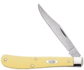 Case XX Slimline Trapper Clip Blade Smooth Yellow Synthetic Handle - 00031