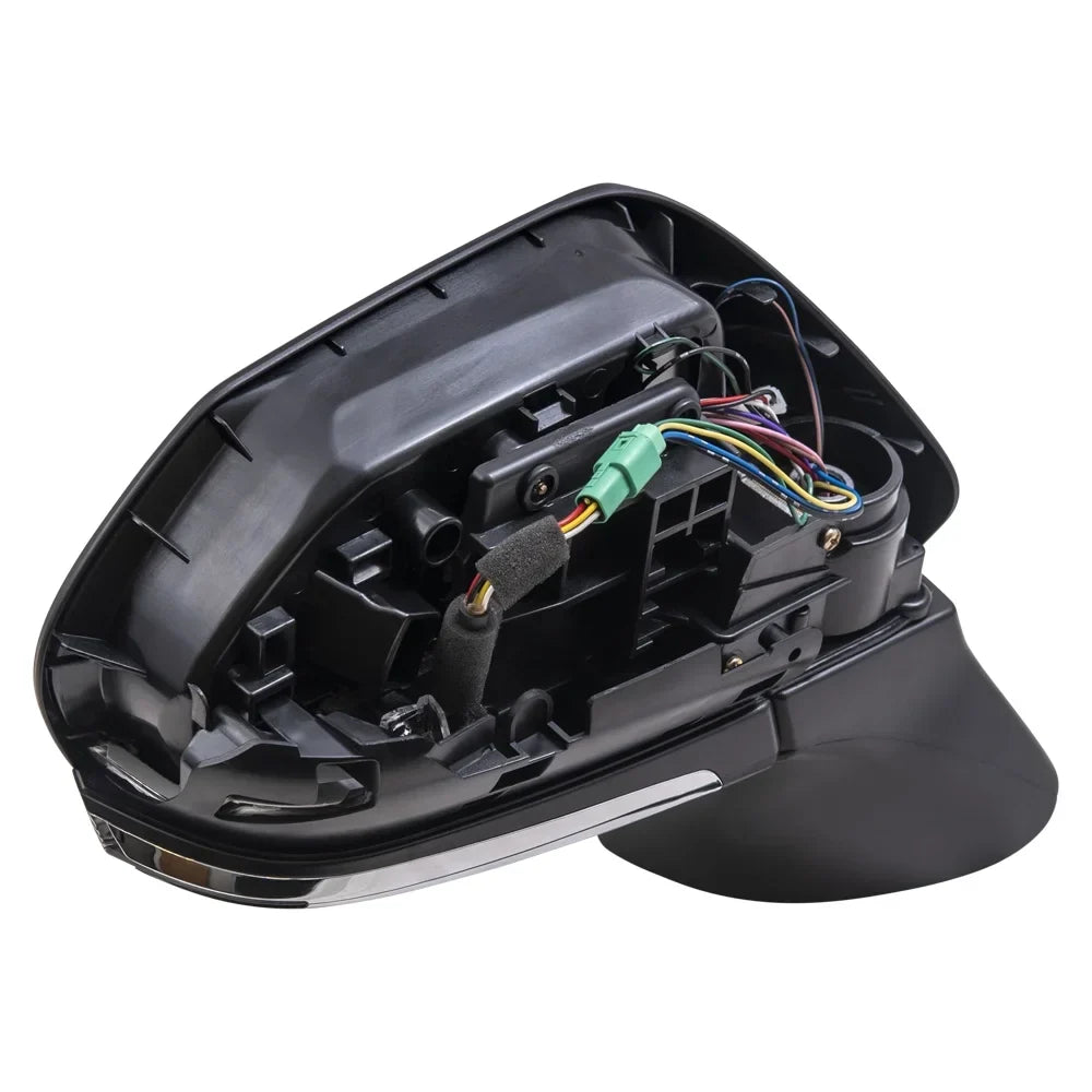 Brock Aftermarket Replacement Passenger Right Power Mirror With Heat-Signal- Camera Paint To Match Black Compatible With 2018-2020 Toyota Camry North America Built