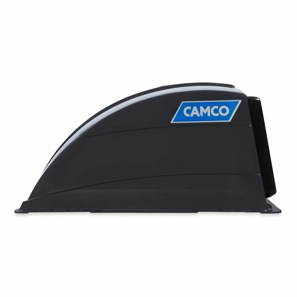 Camco Camper/RV Roof Vent Cover | Features High Flow Ventilation with an Aerodynamic Design, Heavy-Duty UV Stabilized Resin Construction, and Easy Installation | Smoke Grey (40453)