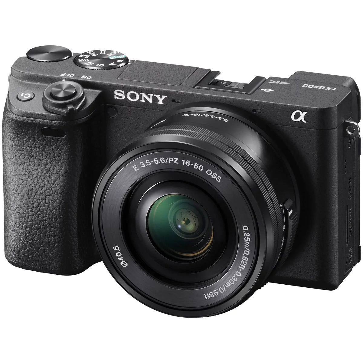 Sony Alpha a6400 Mirrorless Digital Camera with E PZ 16-50mm OSS Lens, 64GB SanDisk Card, Tripod, Case, ZeeTech Accessory Bundle