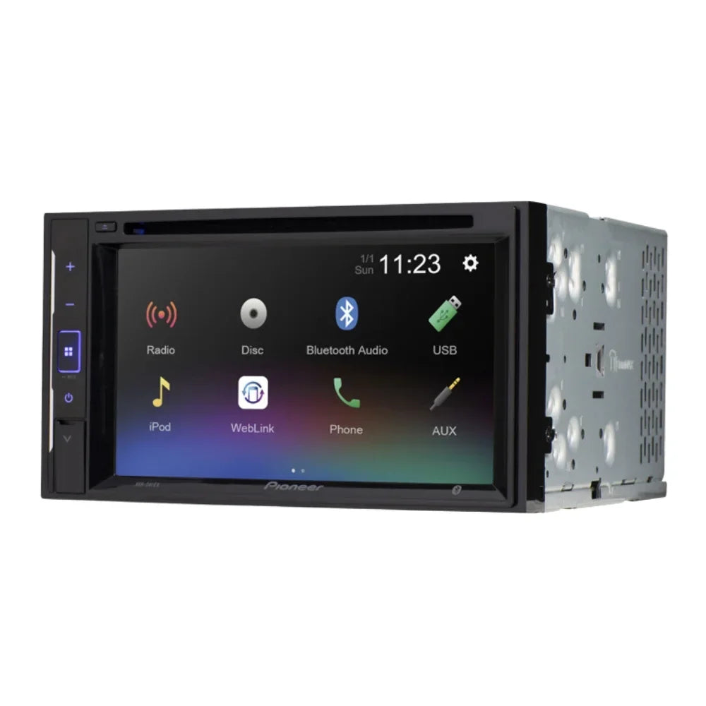 KIT4936 Bundle for 2014-2016 Toyota Corolla W/Grey Dash W/ Pioneer AVH-241EX Double DIN Car Stereo with Bluetooth/Backup Camera/Install Kit/in-Dash DVD/CD AM/FM 6.2" Touchscreen Digital Media Receiver