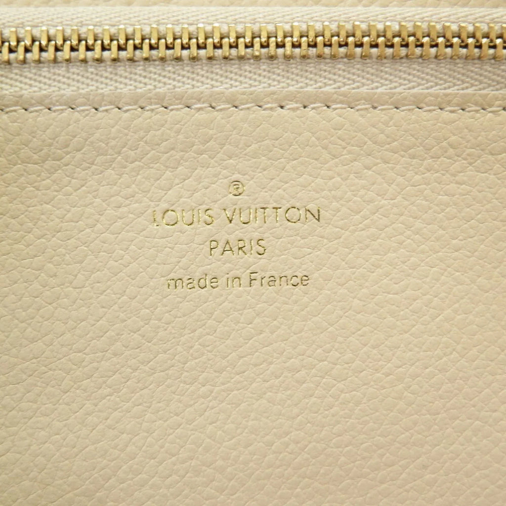 Pre-Owned Louis Vuitton Monogram Implant Portefeuille Secret M93432 Neige Bifold Wallet Round (Good)
