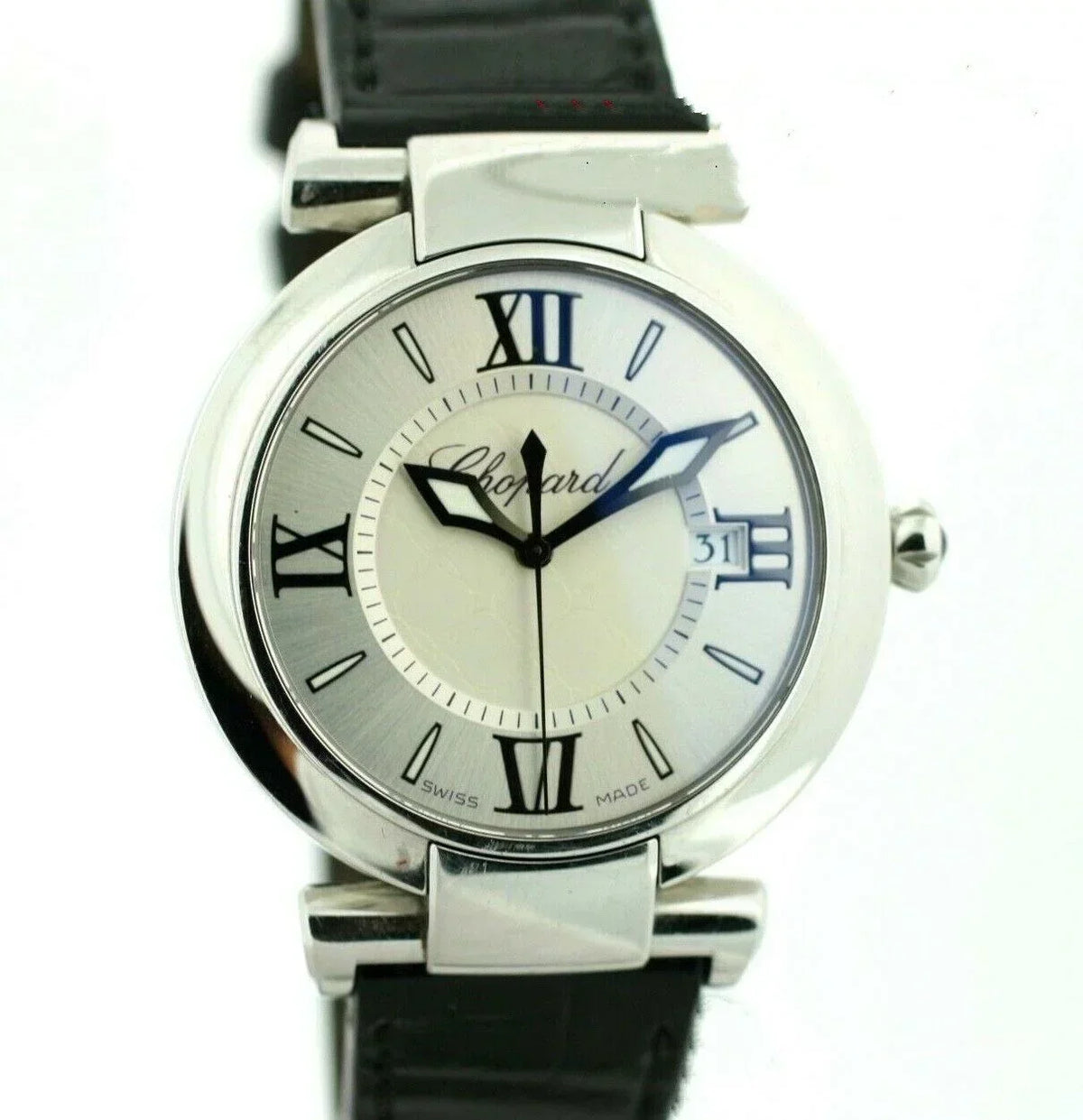 Chopard 8532 ImperialE 36mm Black Leather Steel Swiss Quartz Women's Watch W/B/P