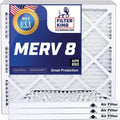 Filter King 37.5x12.5x1a Air Filter | 4-PACK | MERV 8 HVAC Pleated A/C Furnace Filters | MADE IN USA | Actual Size: 37.5 x 12.5 x .75"
