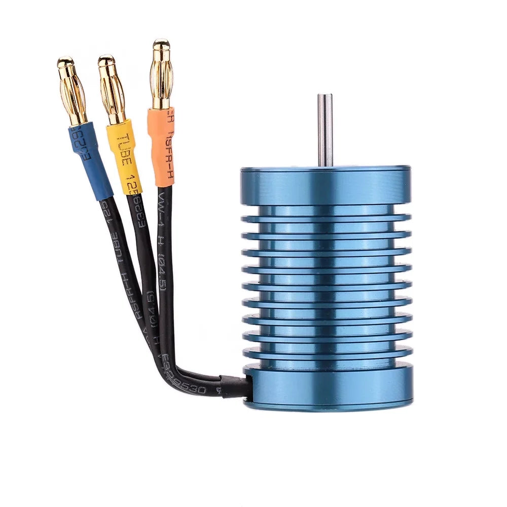GeevorksMotor and ESC, Off-road Car 4370kv 4p Motor 1/10Off-road 45a Esc Speed Motor With 45a 3650 4370kv 4p 45a Speed 3650 Speed Ler 1/10 Qinquan Rookin Huiop 45a Speed