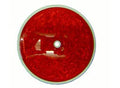 Cortina 13-099-32 3-3/8" Dia. Reflector - Center Hole Mount - Red (340 Pack)