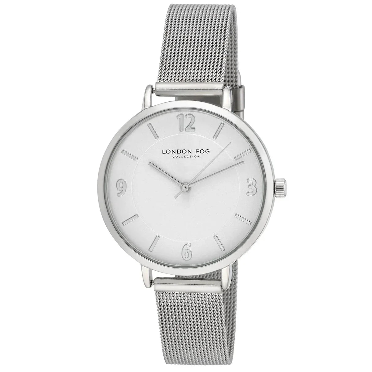 London Fog Regent Silver Mesh Watch