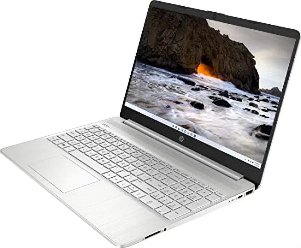 HP 2023 Newest Laptop, 15.6" Touchscreen Display, Intel Core i3-1115G4 Processor, 32GB RAM, 1TB SSD, Intel Iris Xe Graphics, Wi-Fi, Bluetooth, Webcam, Windows 11 Home in S Mode, Natural Silver