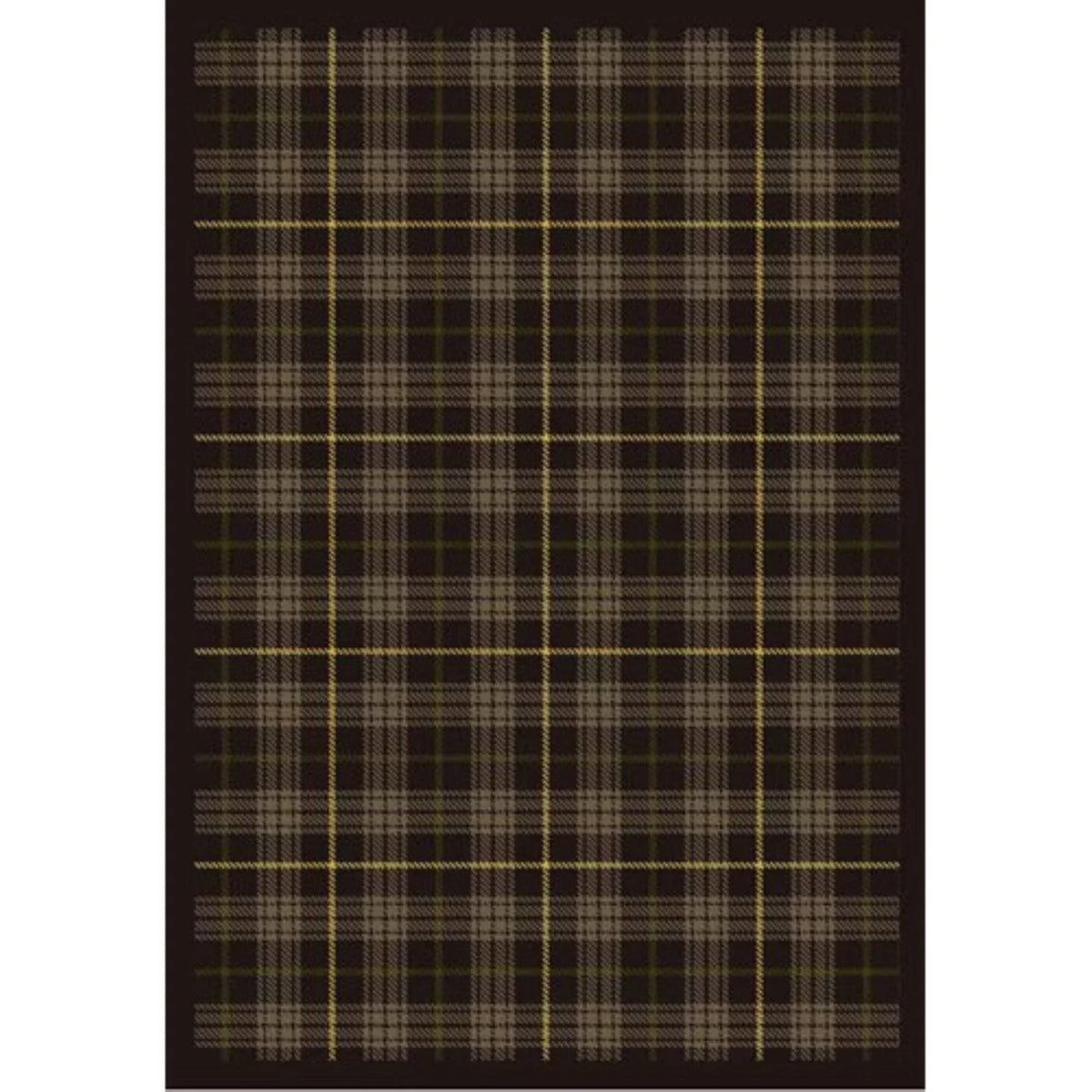 Joy Carpets  Bit O ft. Scotch Tartan Green 3 ft.10 in. x 5 ft.4 in.  WearOn Nylon Machine Tufted- Cut Pile Whimsy Rug