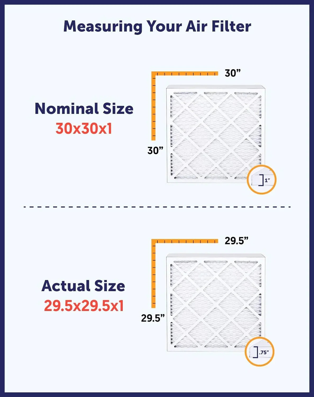 Filter King 20x51x1a Air Filter | 4-PACK | MERV 8 HVAC Pleated A/C Furnace Filters | MADE IN USA | Actual Size: 20 x 51 x .75"