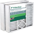 Filterbuy 20x22x5 MERV 13 Pleated HVAC AC Furnace Air Filters for Amana, Goodman, and Nordyne (2-Pack)