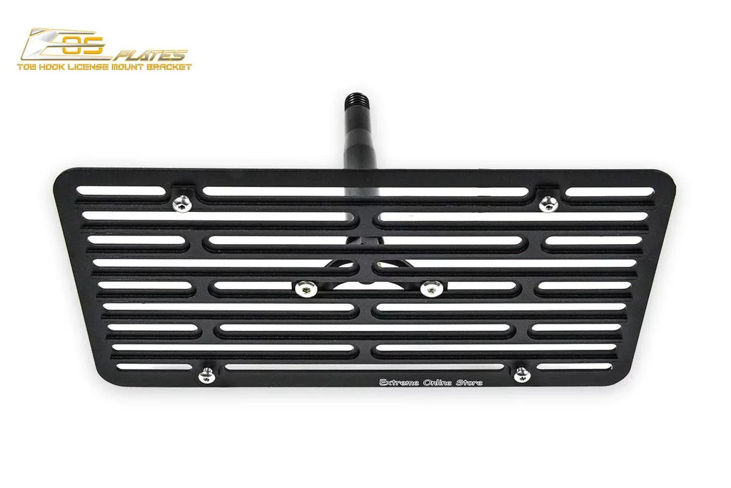 Extreme Online Store for 2011-2015 Mini Cooper 2Dr Convertible R57 MK2 Cooper/Cooper S | EOS Plate Version 2 Full Sized Front Bumper Tow Hook License Relocator Mount Bracket