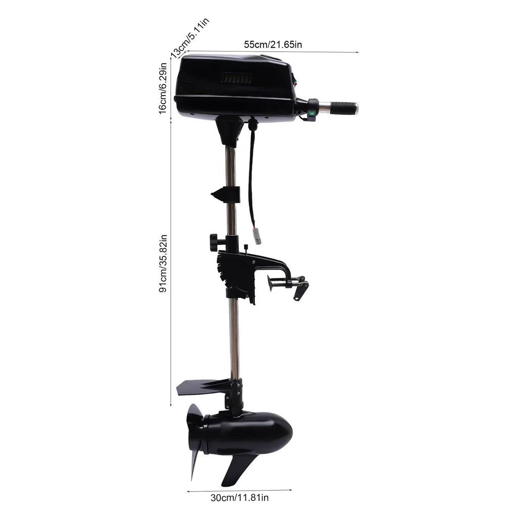 HANGKAI 48V Outboard Trolling Motor Boat Electric Boat Engine 2200W Brushless