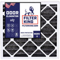 Filter King 15.25x15.25x1 Air Filter | 4-PACK | Carbon MERV 8 HVAC Pleated A/C Furnace Filters | MADE IN USA | Actual Size: 15.25 x 15.25 x .75"