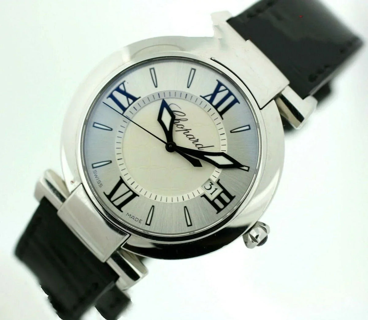 Chopard 8532 ImperialE 36mm Black Leather Steel Swiss Quartz Women's Watch W/B/P