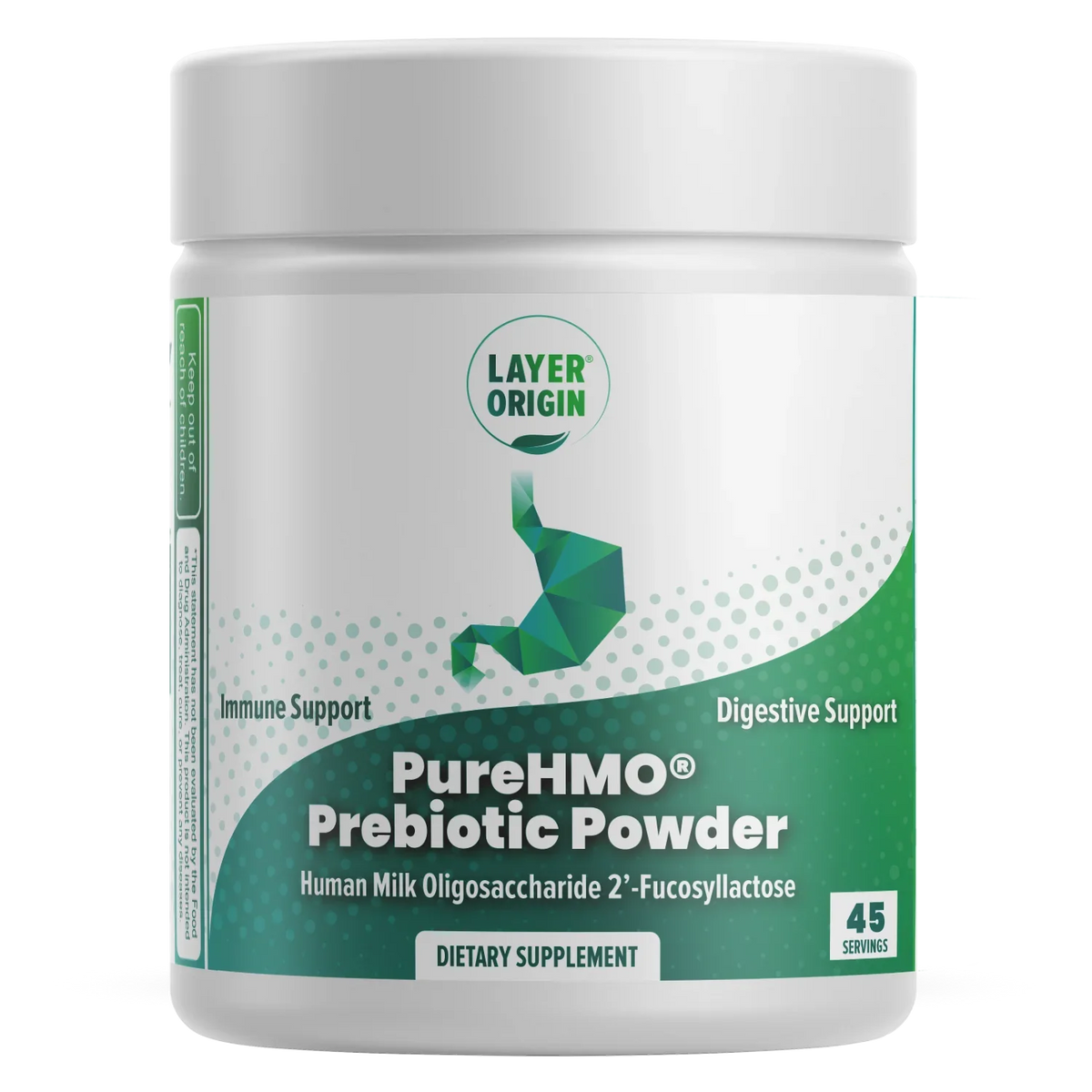PureHMO Human Milk Oligosaccharide Powder - Bioidentical 2'-Fucosyllactose - 1950 mg - 45 Servings